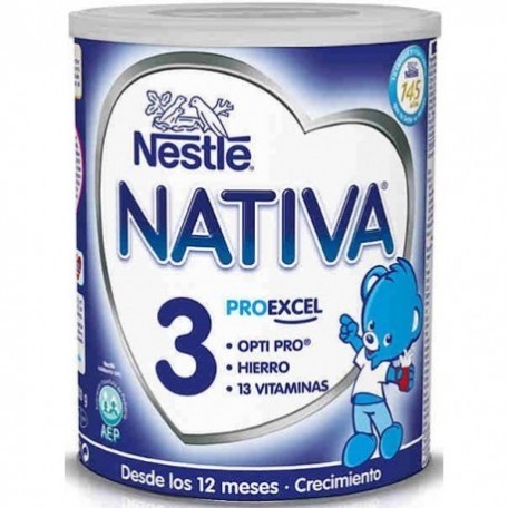 Meseta cigarro Tendero Nativa 3 Crecimiento Leche para Bebés +12 meses 800 G Nestlé